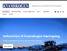 Tablet Screenshot of kvamskogen.com